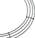 14 Inch Wire Wreath Frame Metal Round Wreath Form Making Rings Green for Christmas New Year Party Home Decoration DIY Macrame Floral Crafts Pack of 2