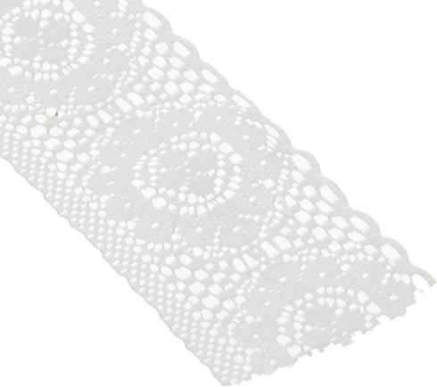 Wright Products Flat Creative Lace 2" Wide 12 Yards-White