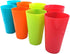 Large Plastic Cups set of 12 BPA-Free Dishwasher Safe Colorful Unbreakable 35-Ounce mixed Drinkware Tumbler