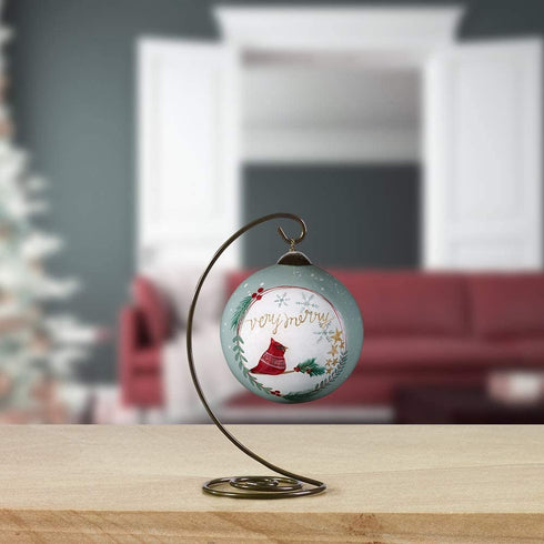 Precious Moments Cardinal with Merry Message Ornament, Multi