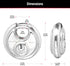 Master Lock 40D Stainless Steel Discus Padlock with Key