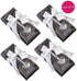Kate Aspen Love Beyond Measure Spoons, Heart Shaped Measuring Spoons, Stainless Steel, Pack of 4, (13072NA)