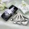 Kate Aspen Love Beyond Measure Spoons, Heart Shaped Measuring Spoons, Stainless Steel, Pack of 4, (13072NA)