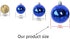 Christmas Balls Ornaments?24 Pcs Shatterproof Christmas Tree Decorations Hanging Ball for Xmas Tree Holiday Wedding Party Decoration 2.36" ( 60mm ) Set (Silver & Blue)