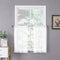Tollpiz Short Sheer Tier Curtains Linen Textured Half Kitchen Curtain Sheers Light Filtering Rod Pocket Voile Small Curtain for Bathroom, 25 x 24 inches Long, White, Set of 2 Panels