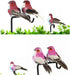 Artificial Bird Ornaments 12Pcs Cute Artificial Feather Bird Colorful Simulation Foam Bird for Crafts, Christmas Tree and Seasonal Displays and Wreaths