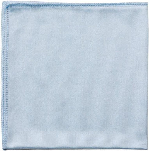 Real Clean 16x16 Blue Microfiber Window Glass Cleaning Towels (Pack of 12)