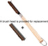 BBO+1 Pizza Oven Brush with Scraper,Pizza Stone Cleaning Brush with Scraper,Palmyra Head Cleaning Brush Wood Handle Cook Kitchen Oven Accessories Kit Portable BBQ Bake Tool Purpose Cleaning Brush