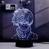 Shoto Todoroki 3D Illusion LED Anime Lamp MHA 16 Colors RGB Remote Control Desk My Hero Academia Night Light for Boys Birthday