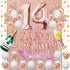 Fancypartyshop 14th Birthday Decorations - Rose Gold Happy Birthday Banner and Sash with Number 14 Balloons Latex Confetti balloons Ideal for Gir 14 Years Old Birthday Rose Gold