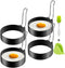 Egg Ring,Egg Cooking Ring,4 Pack Stainless Steel Egg Rings,Ring for Cooking Eggs,Pancake Mold for Frying Eggs,Round Pancake Mold