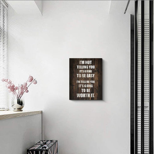 Inspirational Wall Art, Motivational Quotes Poster Wall Decor Framed Canvas Print Home Decoration, B