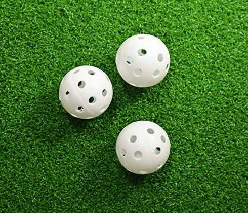 PrideSports Practice Golf Balls, Perforated, 12 Count