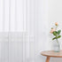 NICETOWN 4 Pieces Sheer White Curtains 84 - Window Treatment Rod Pocket Tulle Voile Drape/Panel Sets for Patio Door (4 Panels, W60 x L84)