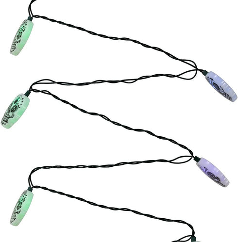 Kurt Adler UL 10-Light LED Sugar Skull Color Changing Light Set