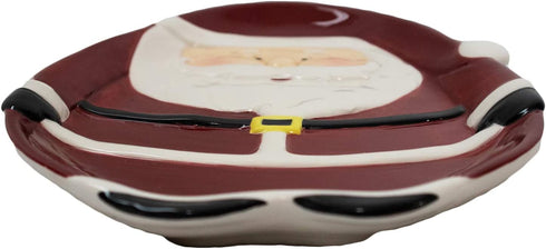 "Santa" Christmas Themed Winter Holiday 8" Ceramic Accent Plate