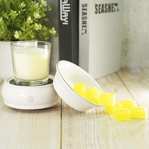 Bobolyn Wax Melt Warmer Burner Electric Scented Candle Wax Warmer, 3-in-1 Scented Wax Fragrance Melter for Home Office Bedroom Living Room Decor (WhiteSmoke)