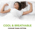 Cosy House Collection Luxury Bamboo Waterproof Zippered Pillow Protector - Premium Breathable & Noiseless Pillow Cover Encasement with Zipper - Stain Resistant - Set of 2 - Standard Queen Size