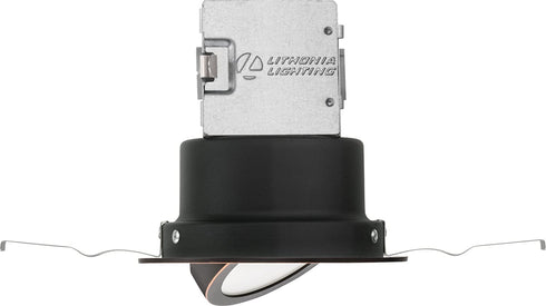 Lithonia Lighting 4JBK ADJ 30K 90CRI ORB M6 Round 3000K 90 CRI 4" Baffle Canless Kit, 4 in, Oil Rubbed Bronze