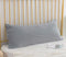 uwkcy Velvet Body Pillow Cover/Case Pillowcase with Hidden Zipper, Zippered Plush Fluffy Body Pillow Case (20 x 54 Inch, Light Gray, 1-Piece)