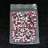 AD Beads 1440 Pieces Mixed Size No Hotfix Glue on Quality Glass Flatback Rhinestones Round Crystal Gems ( 25 Fuchsia )