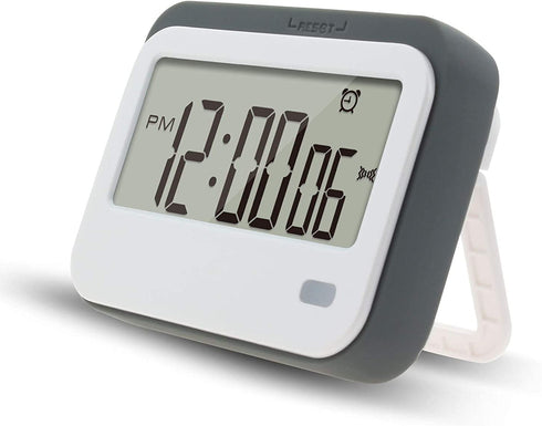 Digital Kitchen Timer, Alarm Clock ,Stopwatch,Large Digits,Loud Alarm, Mute Blinking Light and Magnetic Stand .Kitchen Timer, Classroom Timer... (Gray)
