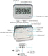 Digital Kitchen Timer, Alarm Clock ,Stopwatch,Large Digits,Loud Alarm, Mute Blinking Light and Magnetic Stand .Kitchen Timer, Classroom Timer... (Gray)