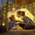 Curtain Lights 138 LEDs USB and Battery Powered Moon Star Window Fairy String Lights with 8 Flashing Modes for Bedroom, Home, Garden, Wedding, Christmas Party Decoration2