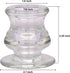 MejaTec Candlestick Holders, 6PCS Taper Candle Holders, Clear Glass Taper Candlesticks for Party, Wedding, Birthday, Dinning Room and Home Decoration (6, Clear Glass)