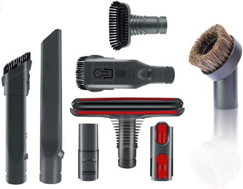 Vacuum Cleaner Accessories and Horse Hair Dust Brush Attachment Compatible with Dyson DC59 V6 V7 V8 V10 V11 V15 HouseHold Cleaning Tool Kit