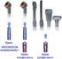 Vacuum Cleaner Accessories and Horse Hair Dust Brush Attachment Compatible with Dyson DC59 V6 V7 V8 V10 V11 V15 HouseHold Cleaning Tool Kit