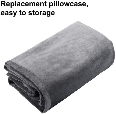 Pregnancy Pillow Cover/C Shaped Pillow Cover/Pregnancy Pillow Case/Maternity Pillow Case/Pillowcase with Double Zippers Velvet Cover 57x30 Inch for Pregnancy Pillow