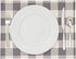 Set of 6 Grey White Buffalo Plaid Placemats, Farmhouse Dining Table Decorations (13 x 17 in)
