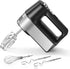 Hand Mixer Electric 5-Speed Handheld Kitchen Mixer for Cake, Egg White, Yeast Dough, Include 5 Stainless Steel Accessories, (2 Beaters, 2 Dough Hooks & 1 Whisk), with Eject/ Turbo Function, 450W Peak