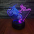 HIPIYA Motorcycle LED 3D Illusion USB Motorbike Night Light Motocross Lamp Festival Present Dirt Bike Birthday Gift for Player Fan Teen Men Boyfriend Boy Kid Bedroom Decoration Room Decor (Moto)