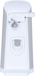 Brentwood J-30W Tall Electric Can Opener with Knife Sharpener & Bottle Opener, White