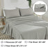 AKK Light Grey Twin Size Sheet Sets 14" Deep Pocket, Ultra Soft Brushed Microfiber Bedding Sheets Set of 3, Wrinkle Free Durable