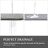 LuxStep Shower Mat Bathtub Mat,24x16 inch, Non-Slip Bath Mat with Drain, Quick Drying PVC Loofah Bathmat for Tub,Shower,Bathroom (24"x16"+24"x16",Grey)