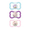 MAM Air Day & Night Baby Pacifier, for Sensitive Skin, Glows in The Dark, 3 Pack, 16+ Months, Girl,3 Count (Pack of 1)