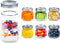 Regular-Mouth Mason Jars 8 oz 6 Pack, Glass Canning Jars with Metal Airtight Lids with Label Paper and a Pen, the Best Choice for Food Storage