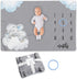 Paishanas Baby Monthly Milestone Blanket | Boy | Girl | Super Soft Premium Fleece | Monthly Blanket | Elephant | Photo Props for Newborn | Photography Backdrop 60" x 40"
