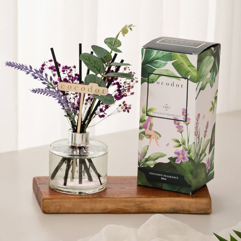 COCODOR Lavender Reed Diffuser/Little Forest / 6.7oz(200ml) / 1 Pack/Home Decor & Office Decor, Fragrance and Gifts