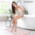 ROSMARUS Memory Foam Bath Rug Non Slip Absorbent Bathroom Rugs with PVC Backing Ultra Soft Bath Room Floor Mat Kitchen Runner Restroom Living Room Carpet,20?X 32?,Pink