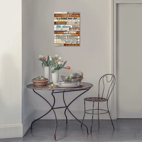 Inspirational Wall Art for Office Motivational Poster Office Wall Decor Canvas Prints Framed Picture Positive Affirmations Wall Decor for Living Room - The Best Mothers Day Gifts 12" x 16"