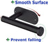 Heavy-Duty Calegency Self Adhesive Toilet Paper Holder, SUS304 Wall Mounted Toilet Roll Holder Drilling Optional, Matt Black Bathroom Toilet Paper Rack