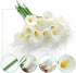 EZFLOWERY 20 Artificial Calla Lily Flowers Real Touch Latex Arrangement Bouquet Wedding Centerpiece Room Office Party Home Decor, Excellent Gift Idea (Small - 20 Pack, White)