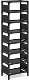 8 Tiers Vertical Shoe Rack , Narrow Shoe Shelf Space Saving Shoe Organizer for Entryway Door