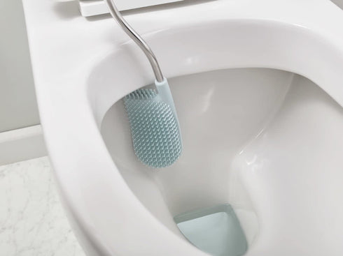 Joseph Joseph 70506 Flex Toilet Brush with Slim Holder Flexible Anti-Drip, Blue, 8.6 x 43.1 x 12.3 cm