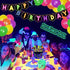 Glow Birthday Party Decoration Set Glow In The Dark Happy Birthday Banner Neon Cake Cupcake Topper Teenager B-Day Party At Night Balloons Ideas Favors Supplies