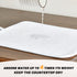 Artoid Mode Watercolor Stripe Heart Love Valentine's Day Dish Drying Mat for Kitchen Counter, 18 x 24 Inch Seasonal Ultra Absorbent Home Dish Drainer Mats Plate Holder
